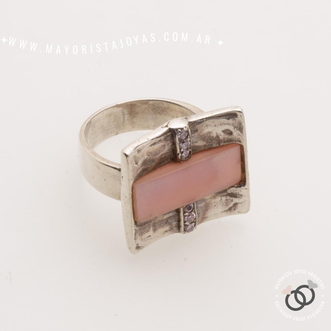 ANILLO PLATA Y PIEDRA (PAP0504)