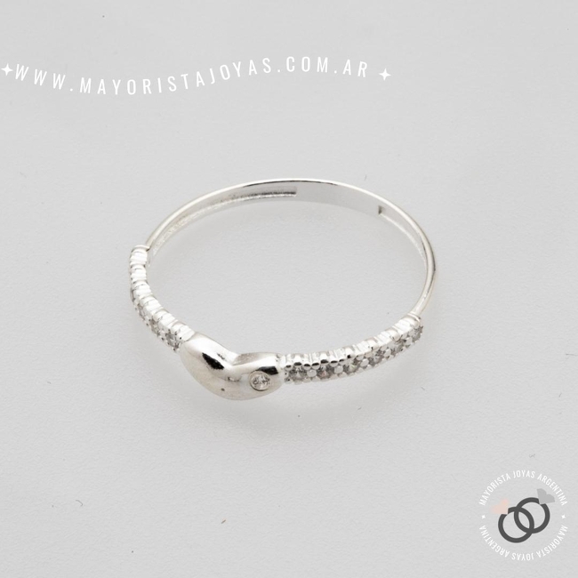 ANILLO PLATA Y CUBIC (PAC0421)