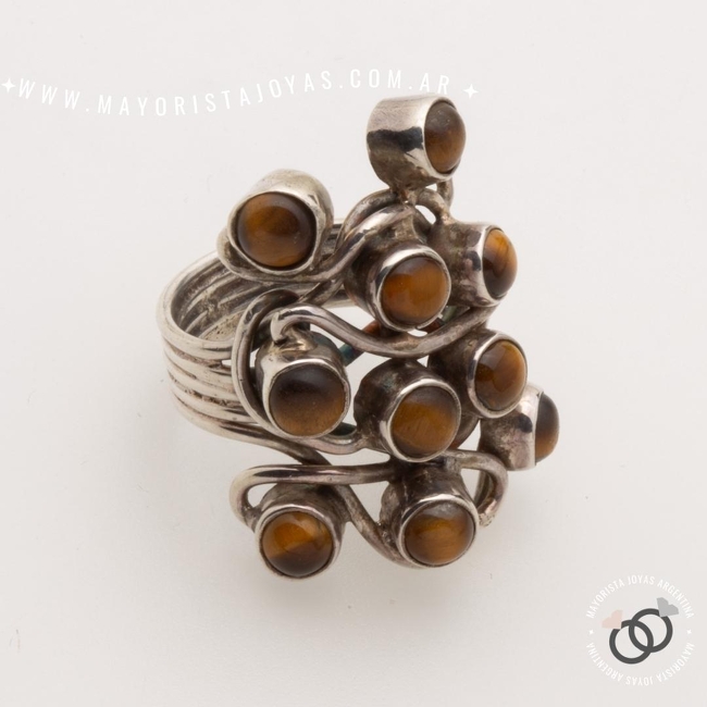 ANILLO PLATA Y PIEDRA (PAP0505)