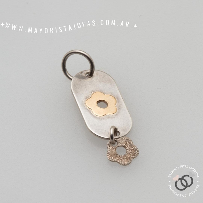 DIJE PLATA Y ORO (POD0258)