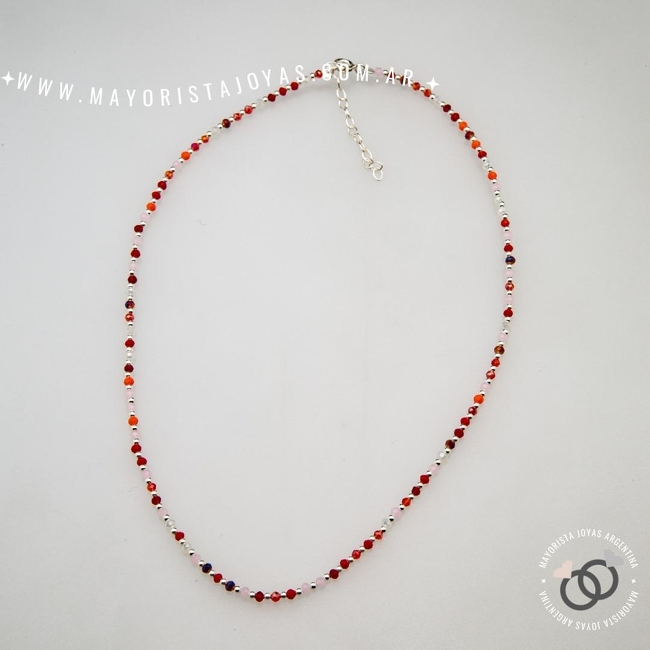 COLLAR PLATA 925 CON CRISTAL (PCK0046)