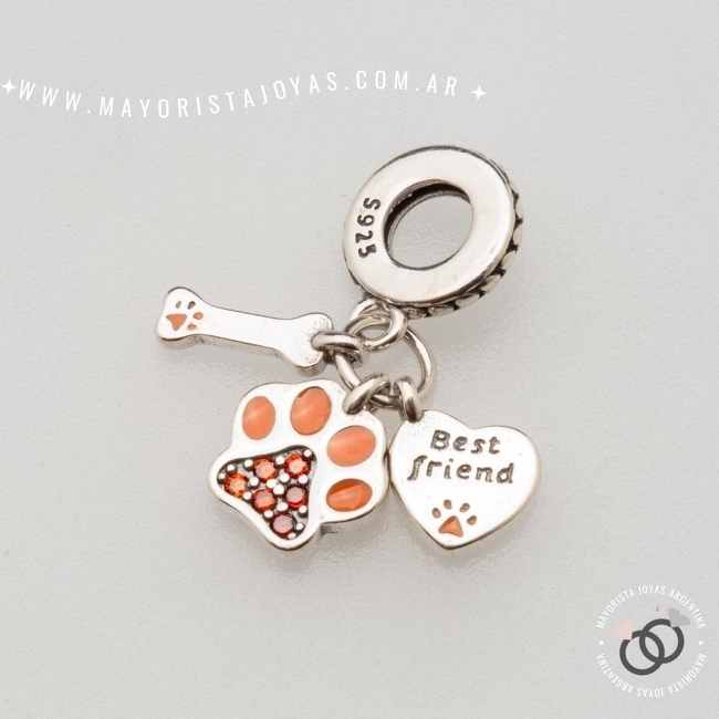 CHARMS PLATA Y CUBIC PARA PANDORA (PP0173)