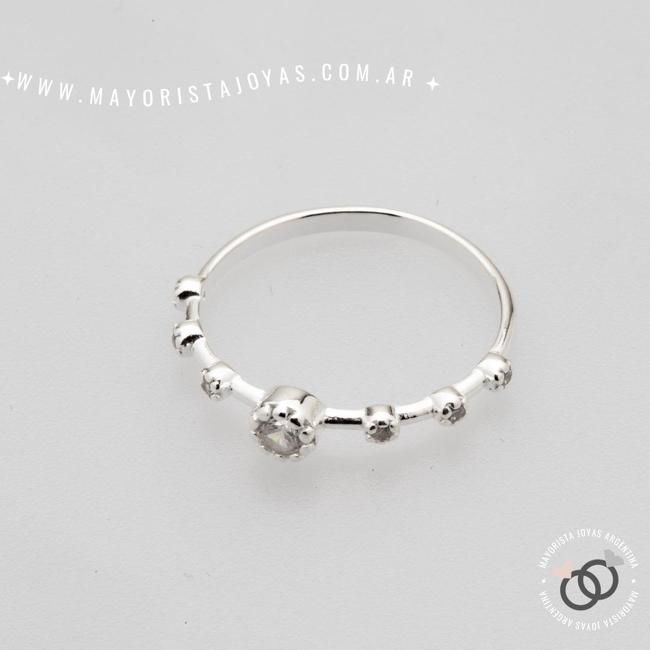 ANILLO PLATA Y CUBIC (PAC0414)