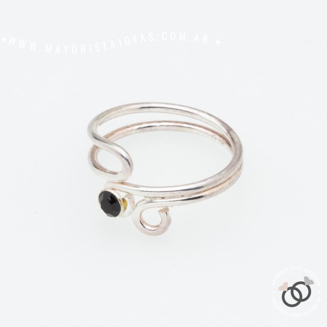 ANILLO PLATA Y CUBIC (PAC0512)