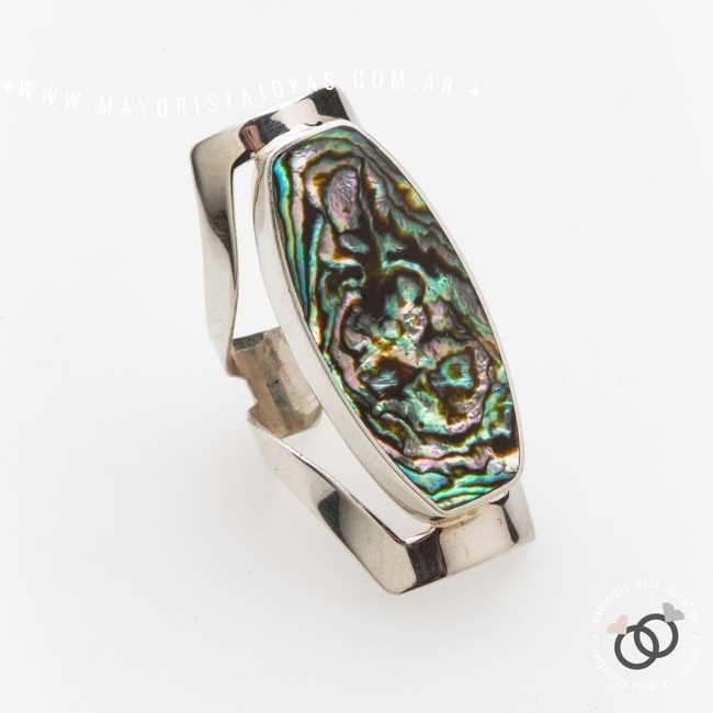 ANILLO PLATA Y PIEDRA (PAP0542)