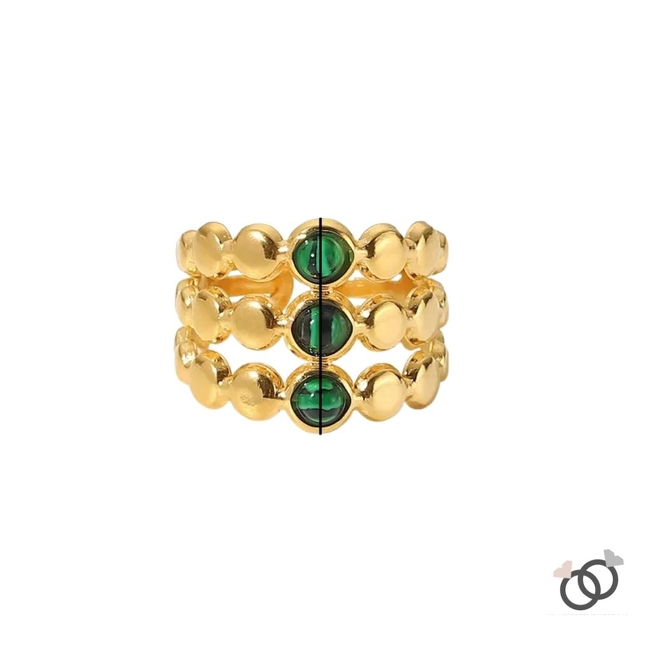 ANILLO DE ACERO Y PIEDRA (AAP0125)