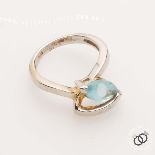 ANILLO PLATA Y PIEDRA (PAP0511)