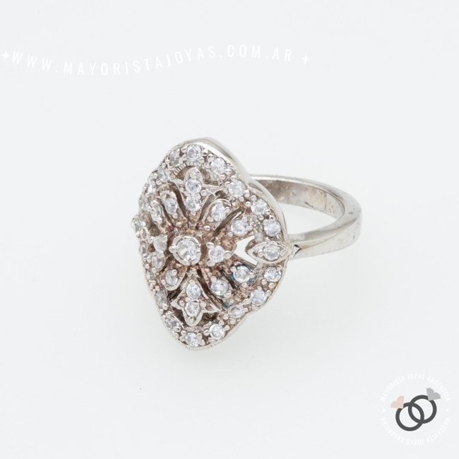 ANILLO PLATA Y CRISTAL (PAC0469)