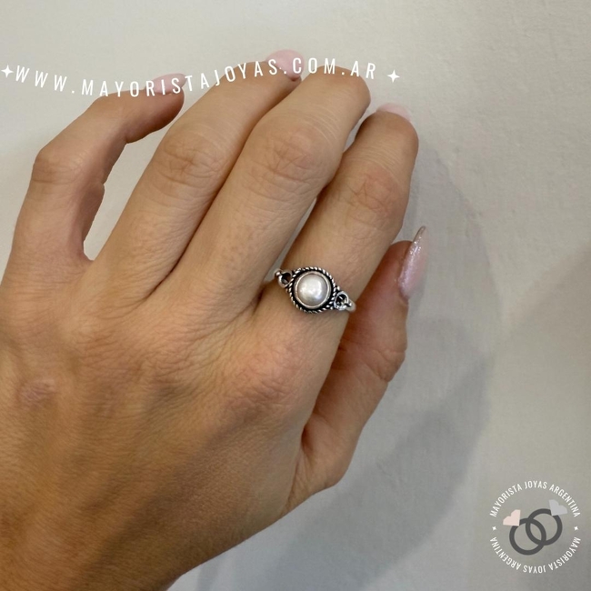 ANILLO PLATA Y PIEDRA (PAP0431)