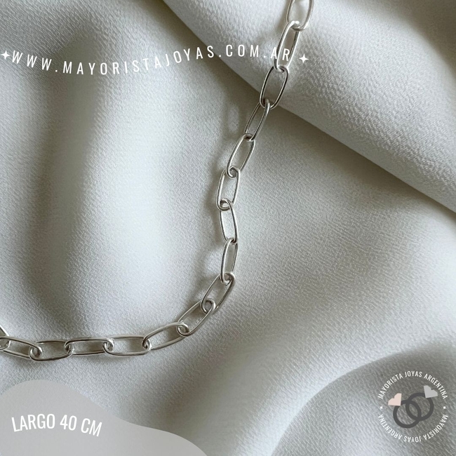 CADENA PLATA FORCET 40CM (PCI0073)
