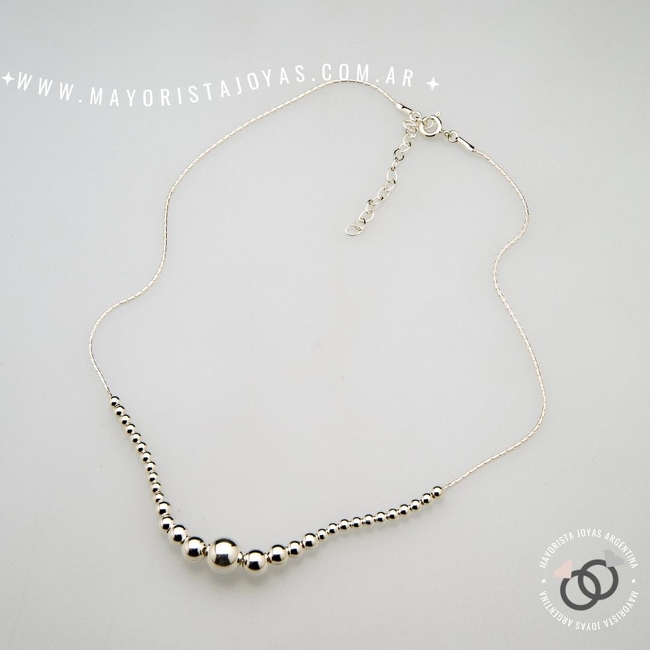 COLLAR PLATA LISA (PCL0129)