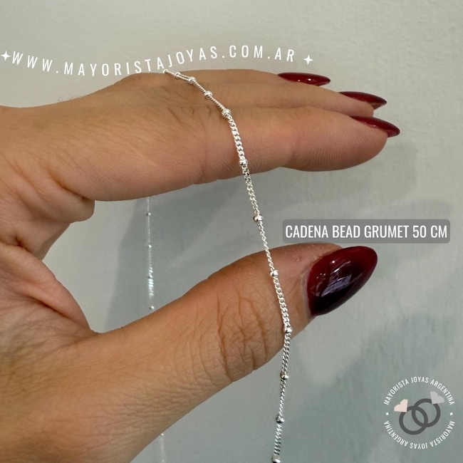 CADENA PLATA 50CM (PCI0119)