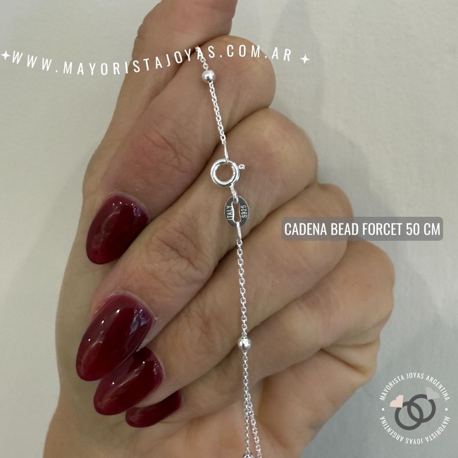 CADENA PLATA 50CM (PCI0122)