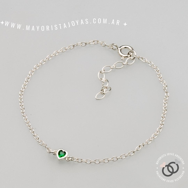 PULSERA PLATA Y CUBIC (PBZ0168)