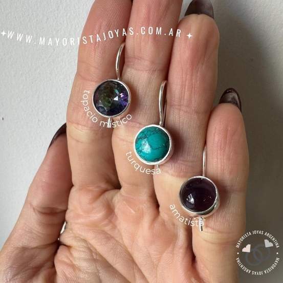 AROS PLATA Y PIEDRA