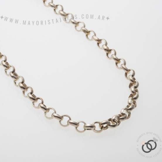 CADENA PLATA ROLÓ 50 CM (PCI0060)