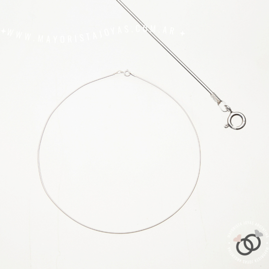 CADENA PLATA ITALIANA VIBORA 45 CM (PCI0001)