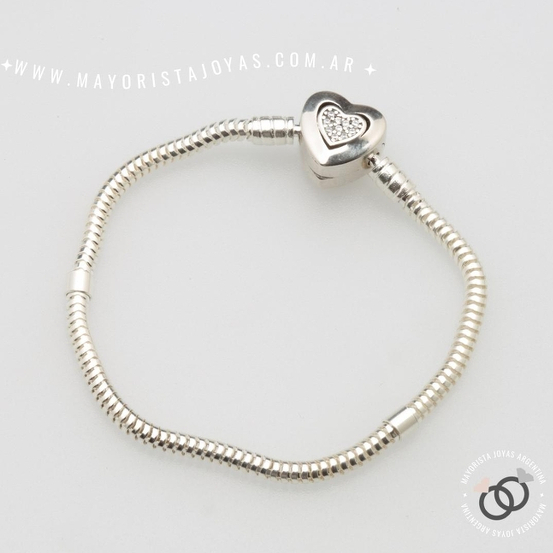 PULSERA PLATA Y CUBIC